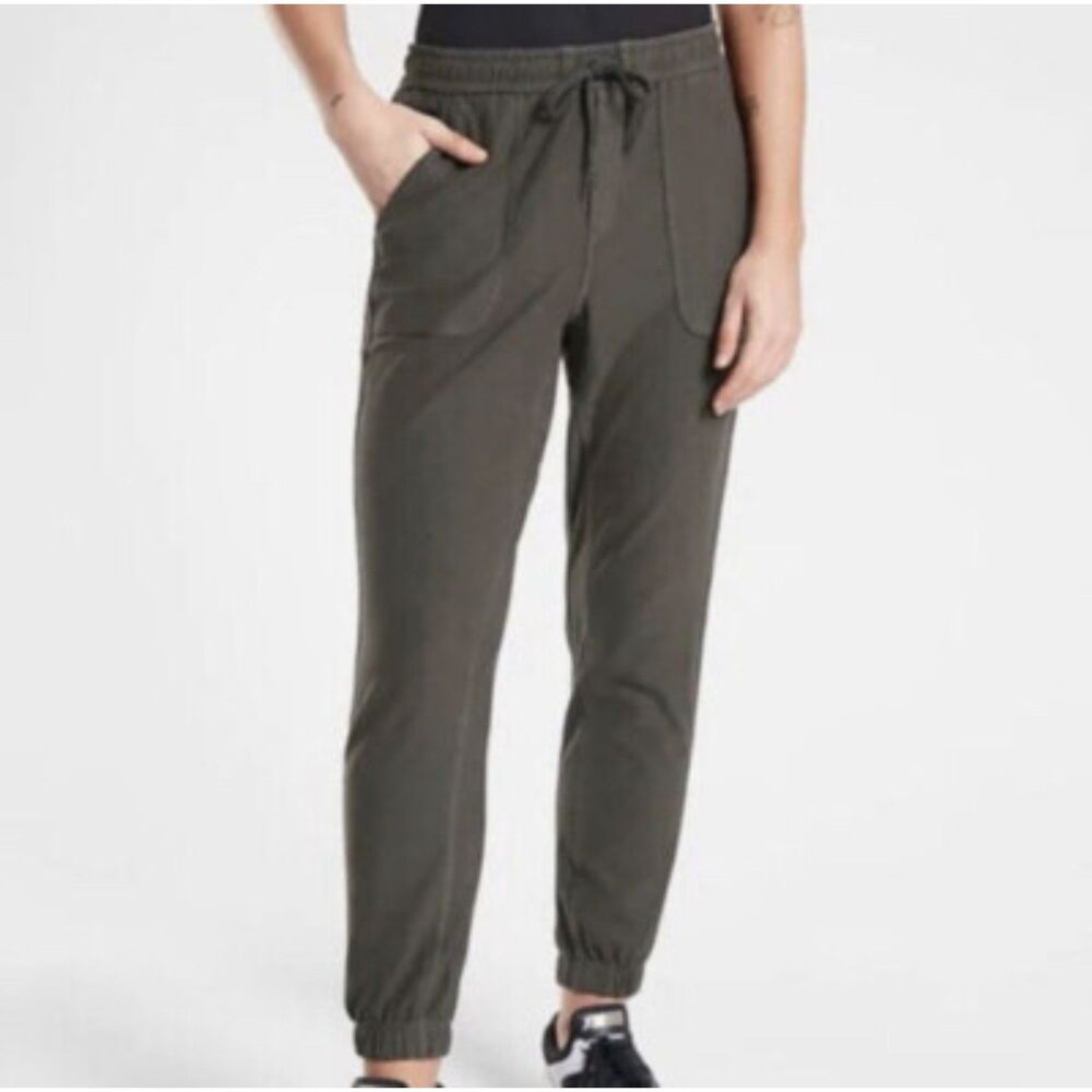 ATHLETA Farallon Jogger 531090 Gray Drawstring Stretch Pant Size 8